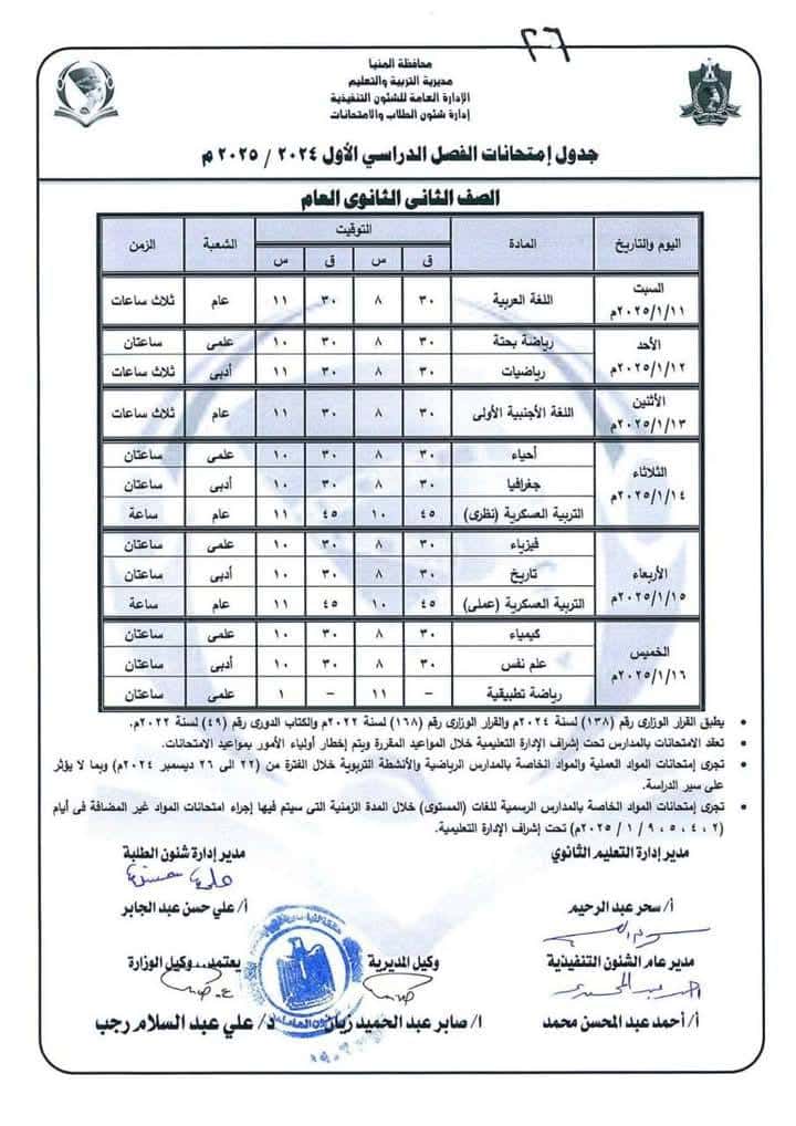 ثانية ثانوي